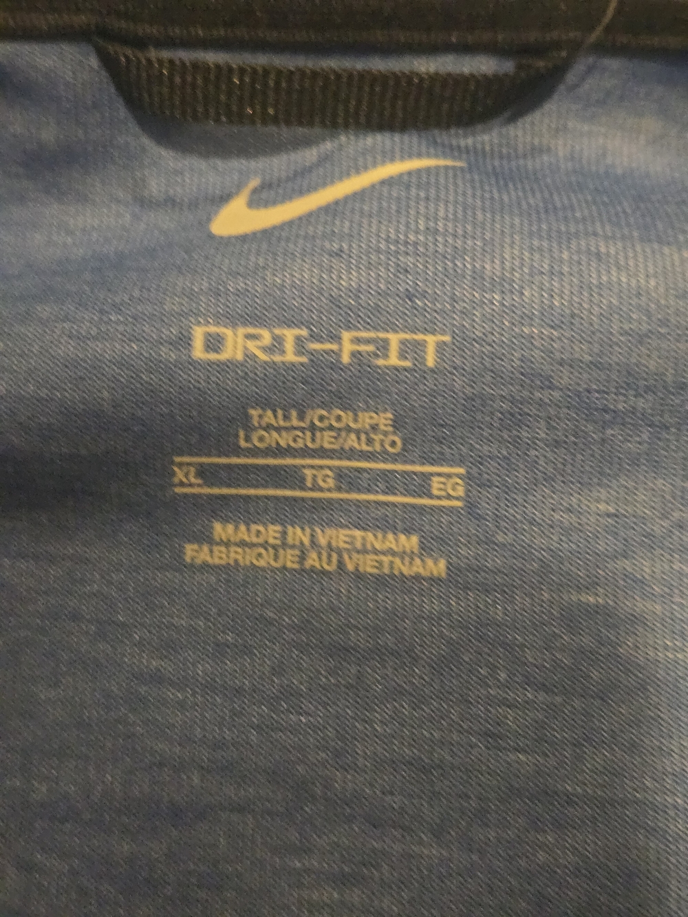 Nike NWT Dri Fit Showtime Basketball Hoodie Jacket Blue Black XL Tall - Picture 4 of 4